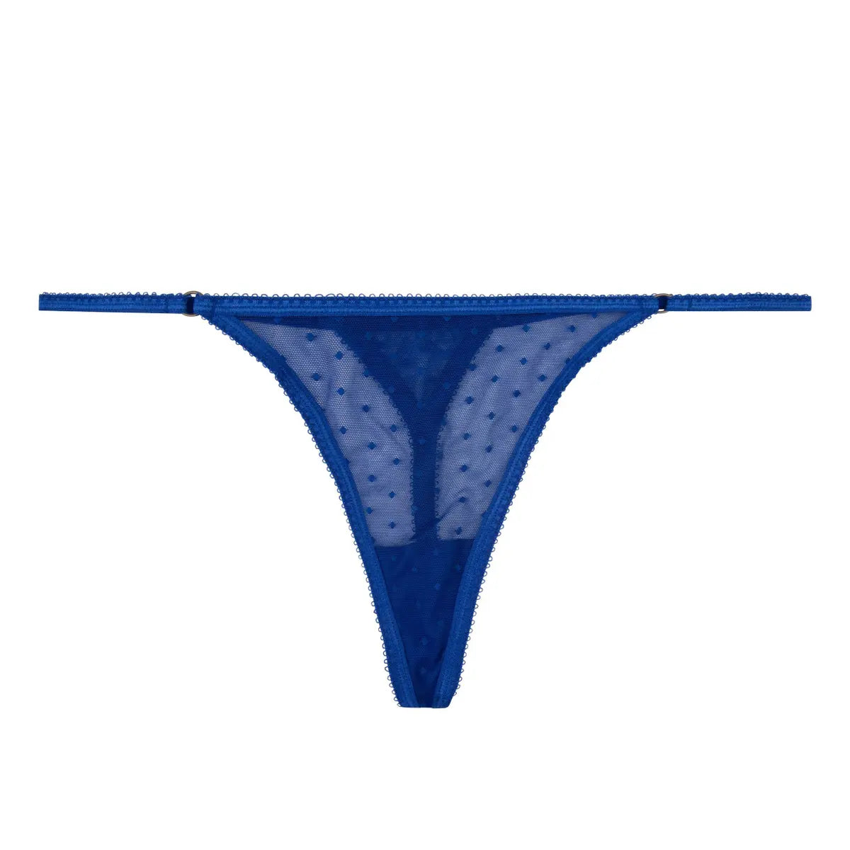 Carole Blue Thong | الملابس الداخلية الدانتيل