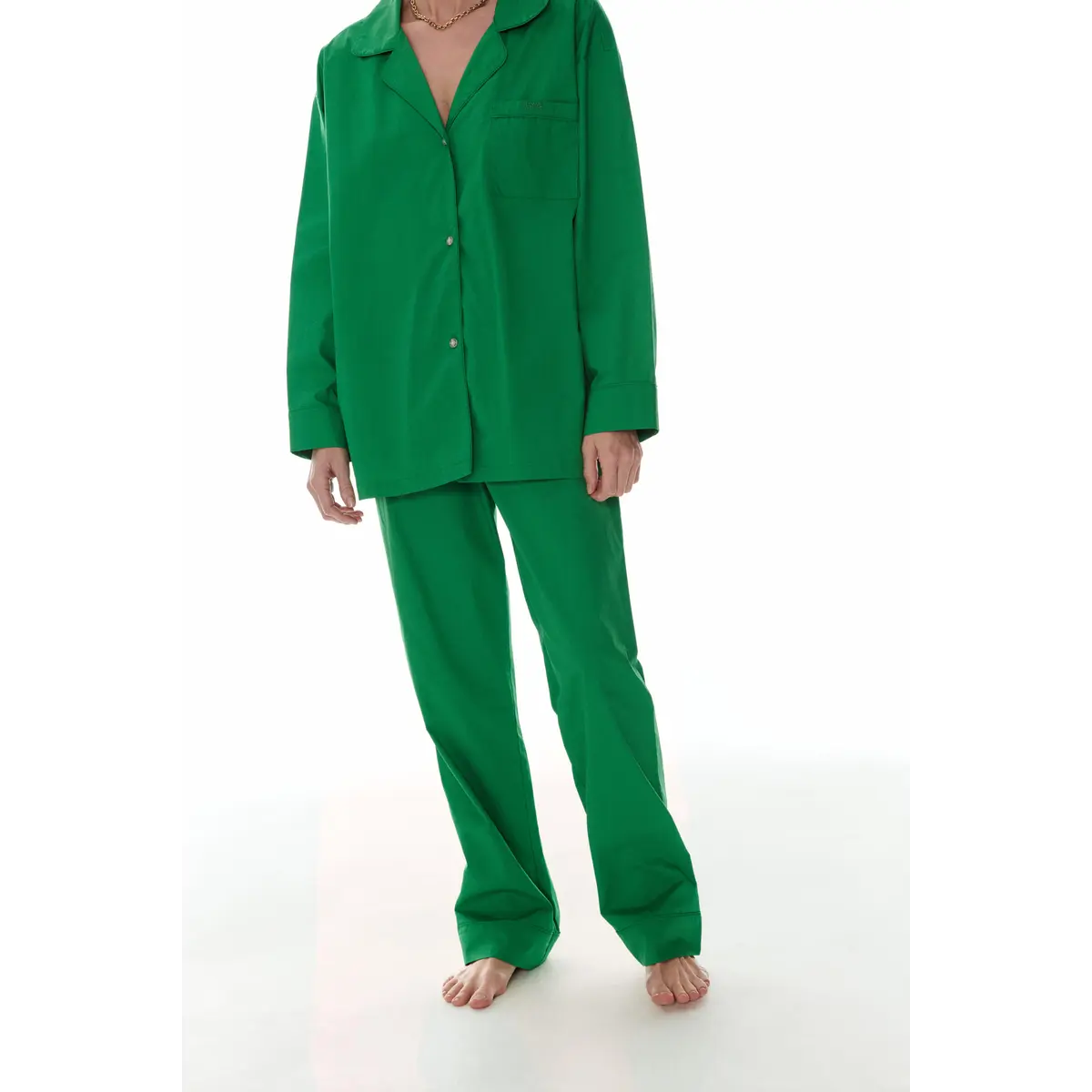 Cedric Green Pajama Shirt | قميص بيجامة