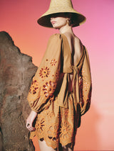 Dress Terra Lace Brown | فستان نسائي