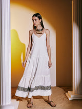 Forema Linen Goddess - White - فستان