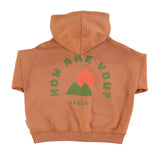 Hoodie Camel w/ "how are you?" print - Girls سترة رياضية
