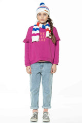 Sweatshirt Fuchsia - Girls سترة رياضية