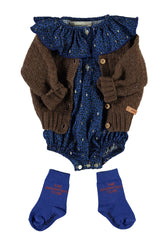 Baby Romper Long Sleeves Indigo - Baby رومير