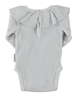 Baby Body Light Grey Waffle - Baby بلوزة ضيقة