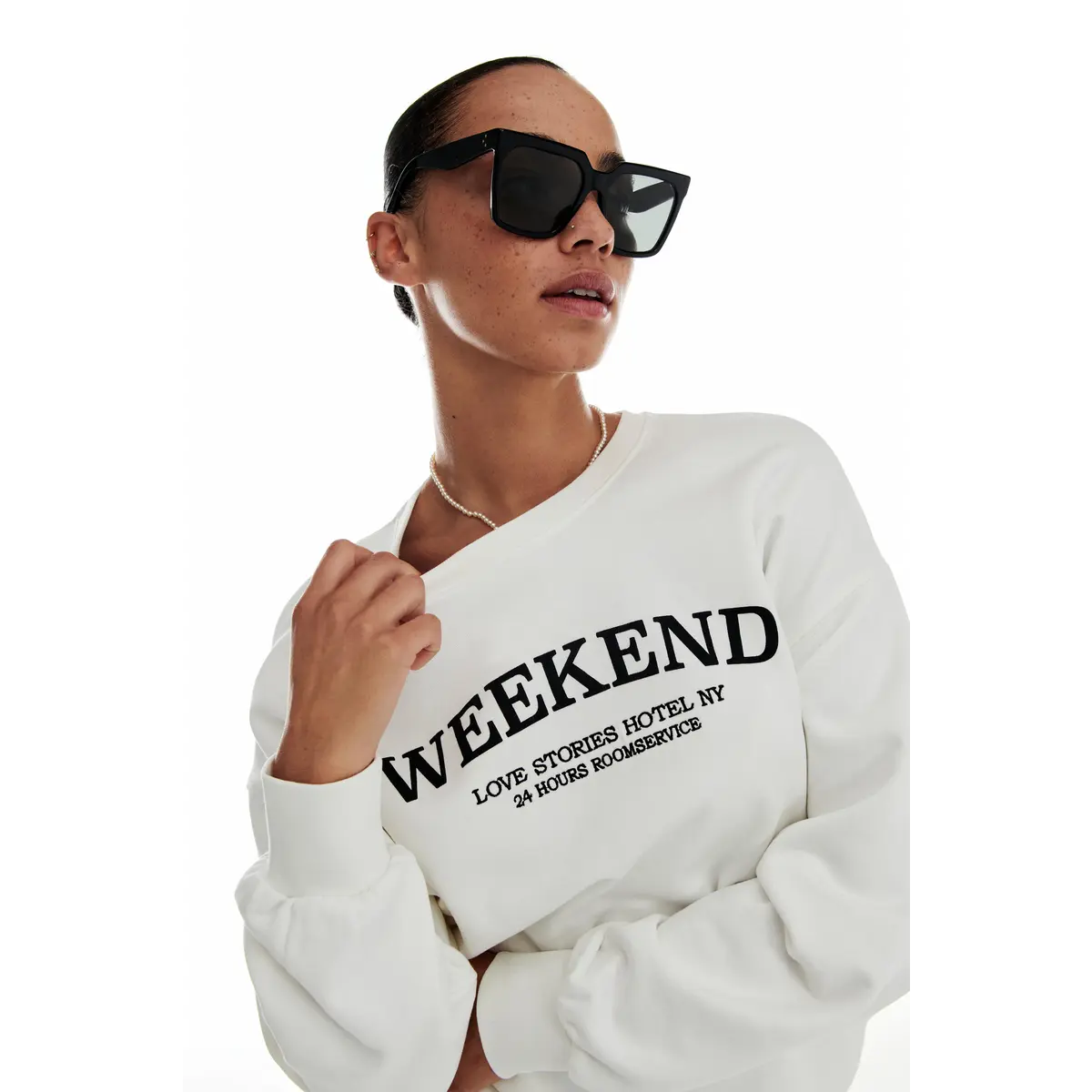 Sweater Skye Off White - Skye Off White سترة رياضية
