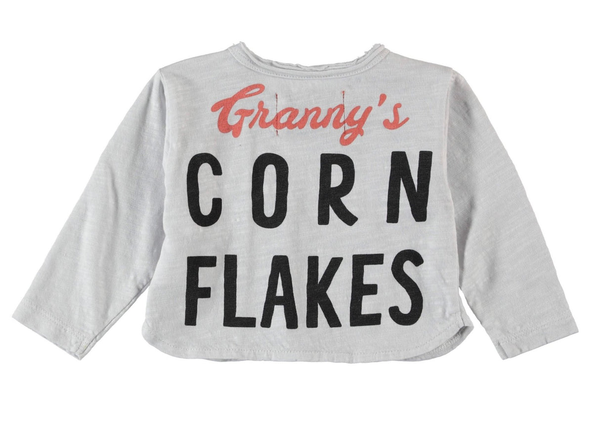 Sweatshirt Unisex Long Sleeve Light Grey - Kids بلوزة