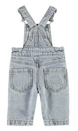 Baby Dungarees Washed Light Blue Denim