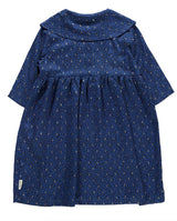 Dress Long With Animal Print Indigo - Dress Long فستان