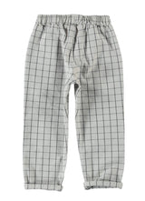 Trouser Unisex Light Grey Checkered - Kids Unisex سروال