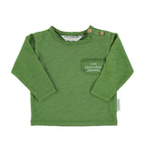 Longsleeve green w/ "vida bonita" - Girls بلوزة
