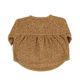 Baby mandarim collar blouse / olive and brick animal print - Baby بلوزة