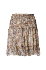 Mini Skirt Print Cachemir Beige - Mini Print Cachemir Beige تنورة