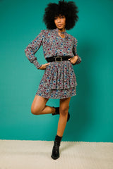 Mini Skirt Rocky Flower White - Mini Rocky Flower White تنورة