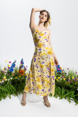 The Sienna Dress Yellow | فستان نسائي - Maison Clad