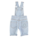 Baby unisex dungarees washed light blue denim - dungarees جمبسوت