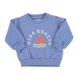 Baby unisex sweatshirt blue w/ "vida bonita" print - Baby سترة رياضية