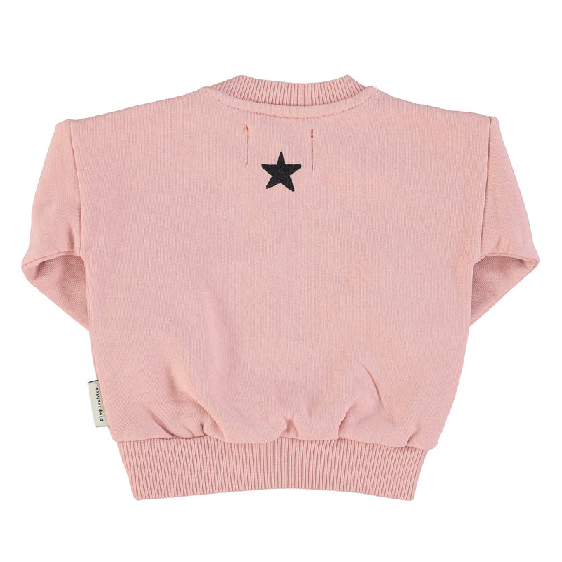 Baby unisex sweatshirt light pink w/ "the love journal" - Baby سترة رياضية