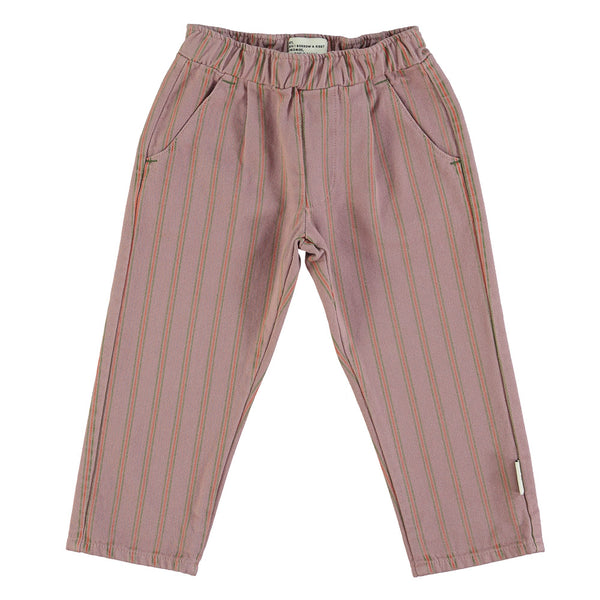 Unisex trousers grape w/multicolor stripes - Unisex سروال