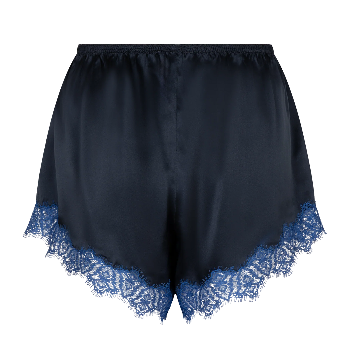 BENNIE LOOSE SILK SHORT NAVY BLUE