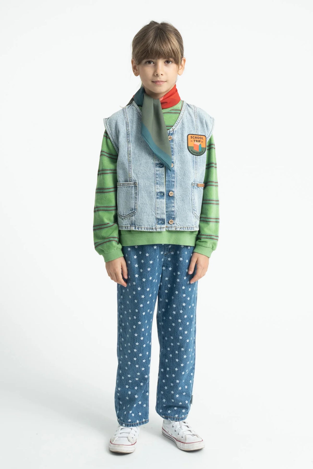 SWEATSHIRT W/ DOUBLE STRIPES GREEN