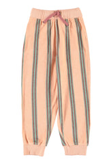 JOGGING PANTS WITH DOUBLE STRIPES LIGHT PINK
