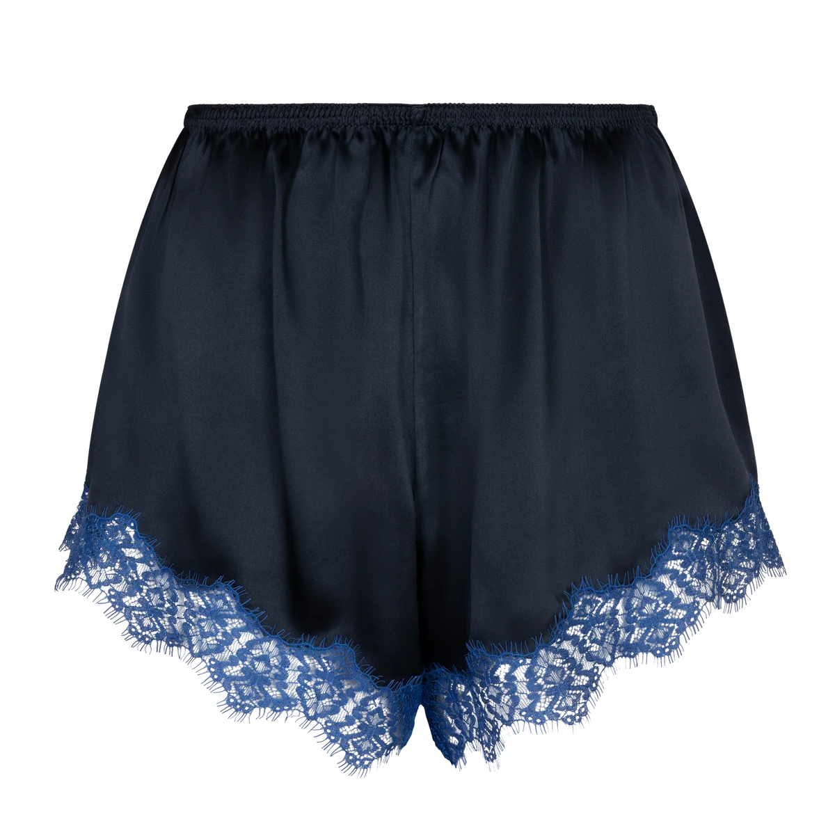 BENNIE LOOSE SILK SHORT NAVY BLUE