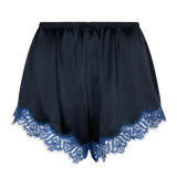 BENNIE LOOSE SILK SHORT NAVY BLUE
