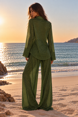 LUMIÈRE SLEEVES SHIRT GREEN
