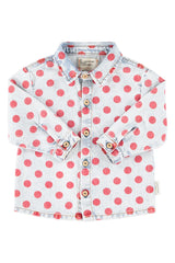 JACKET SHIRT W/ RED DOTS