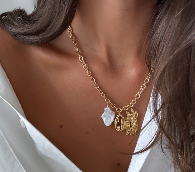 Evliya 24K Gold Necklace