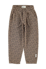 UNISEX TROUSERS BROWN W/ ANIMAL PRINT