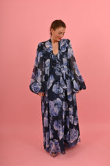 Cora Kimono Royal Blue | كفرن نسائي