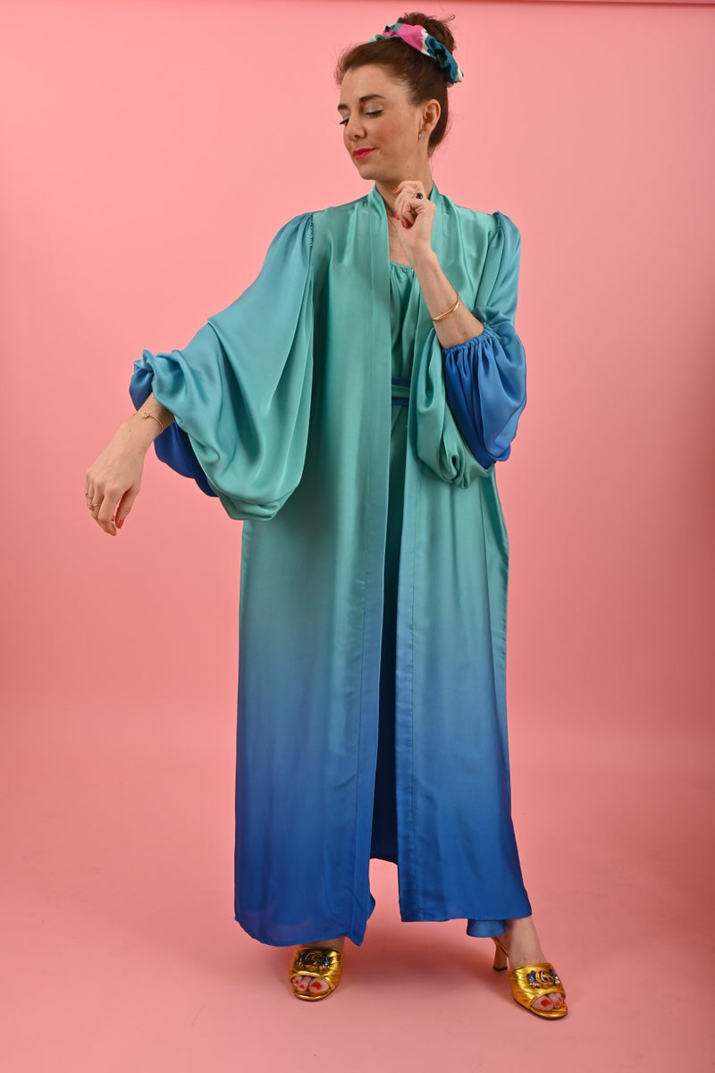 Kimono Cora Magical Blue Turquoise | كيمونو نسائي