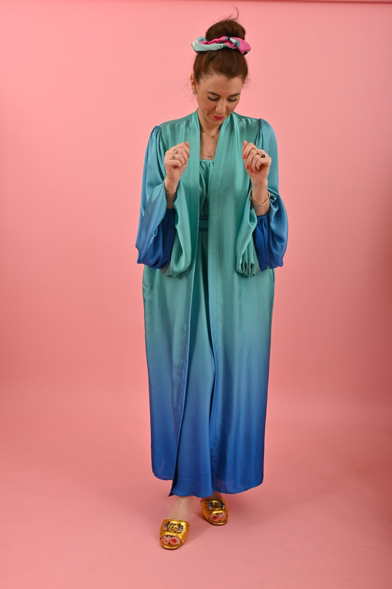 Kimono Cora Magical Blue Turquoise | كيمونو نسائي