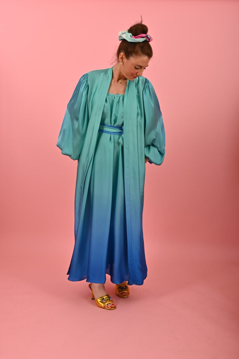 Kimono Cora Magical Blue Turquoise | كيمونو نسائي