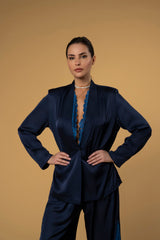 Jacket Jane Lace Navy| بلوزة نسائية Jane Lace Navy