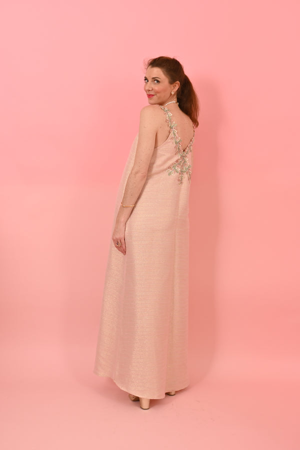 Grace Dress Pink Embroidery | فستان نسائي Grace