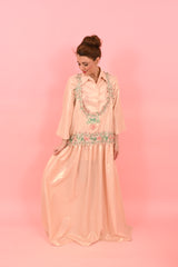 Shirt Louise Foiled Linen Gold Pink| بلوزة نسائية