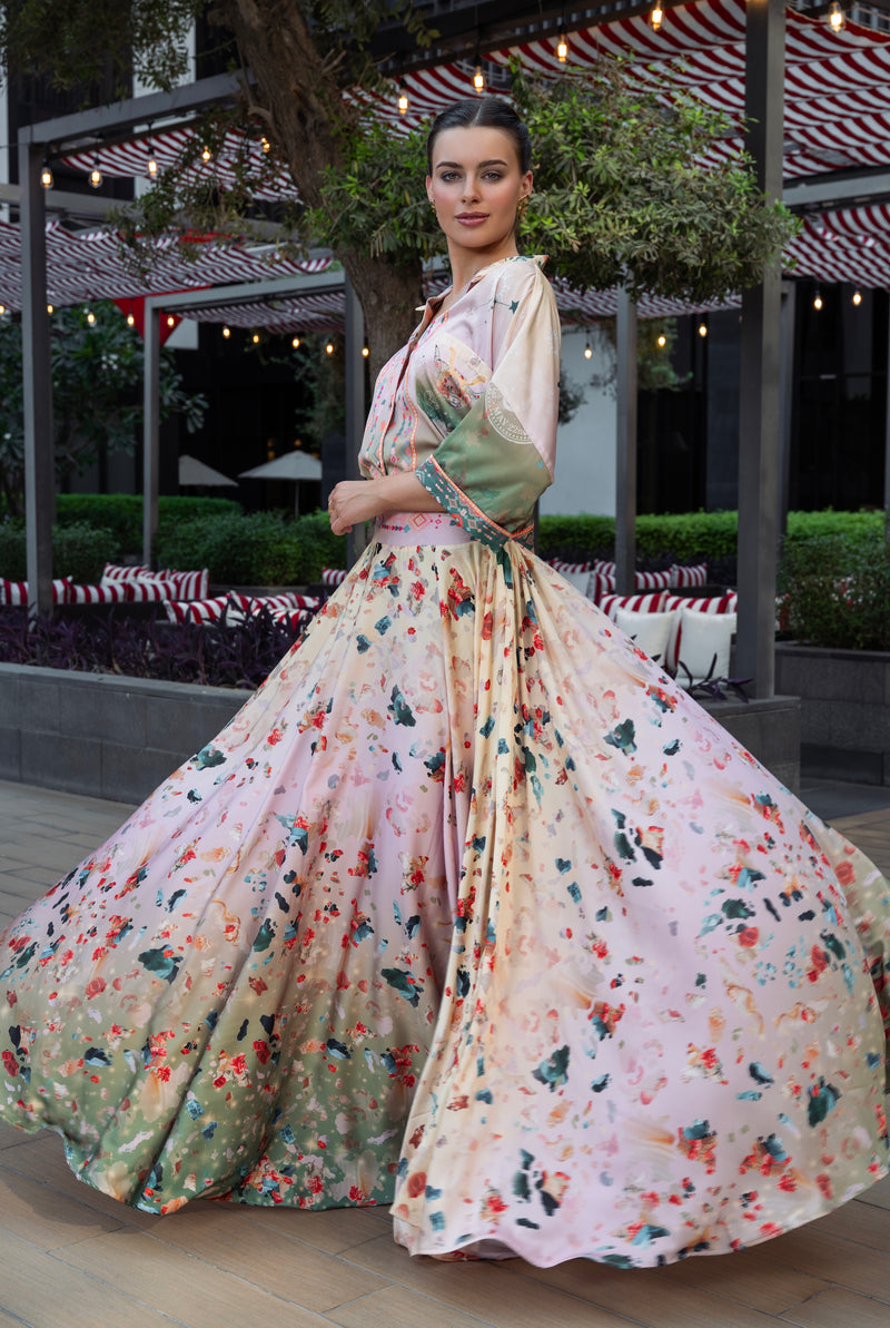 Skirt Karlito Gradient Astrology Taurus| تنورة Karlito