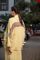 Cardigan Marley Yellow Multi Fringes | بلوزة نسائية Marley