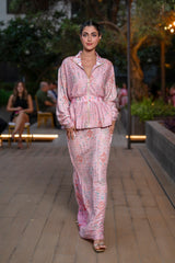 Skirt Renata Astrology Pink Aztec Knit | تنورة Renata