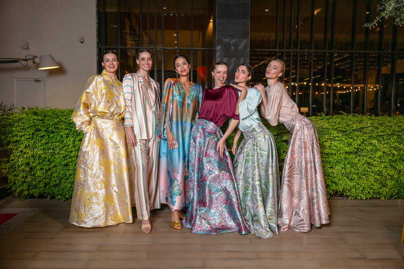 Skirt Lolli Jacquard Light Green Astrology| تنورة Lolli