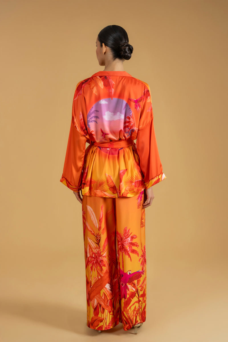 Shirt Artemis Parrots Orange| بلوزة نسائية  Artemis Parrot