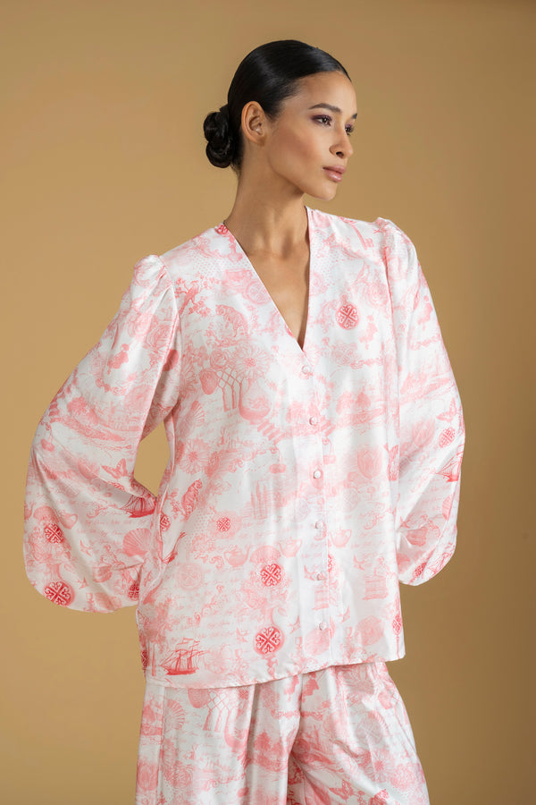 Shirt Curtia Lace Jouy | بلوزة نسائية Curtia Lace Jouy