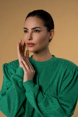 Sweater Tory Green| بلوزة نسائية  Sweater Tory Green