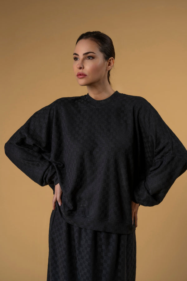 Sweater Switch Black| بلوزة نسائية  Sweater Switch Black