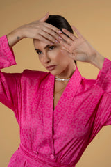 Jacky Leo Fushia Dress / فستان نسائي Jacky Leo Fushia