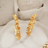 Racine Earrings Gold | حلق نسائي