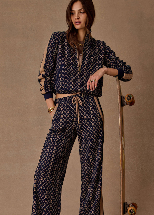 THE UPSIDE Ezra Morgan Monogram Quarter-Zip: Chic Comfort for the Modern Woman