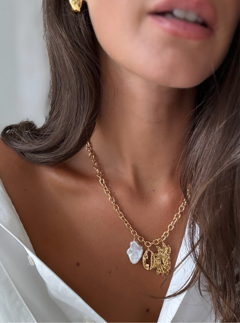 Evliya 24K Gold Necklace